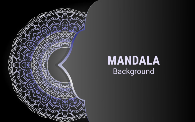 Abstrato floral de luxo e mandala