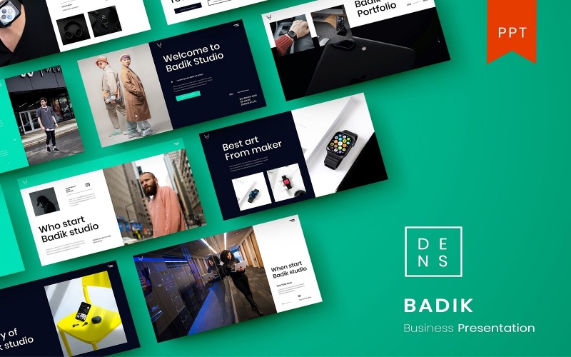 Badik – Modèle d'entreprise PowerPoint
