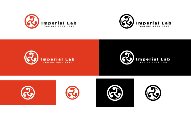 Imperial Lab - logó sablon