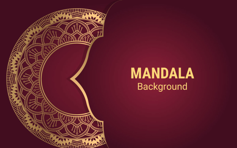 Luxusní Mandala Vzor Pozadí