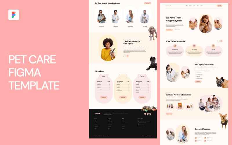 Pet Care UI Figma Şablonu