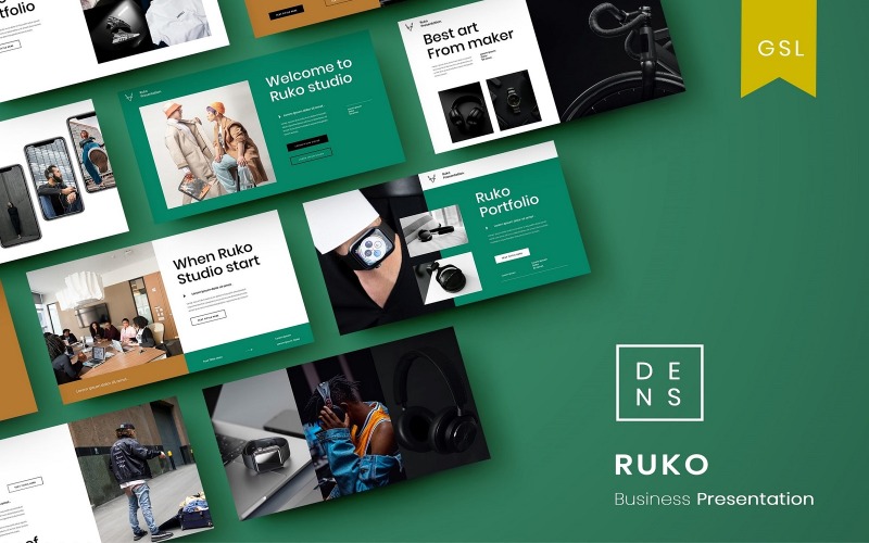 Ruko – Obchodní šablona prezentace Google