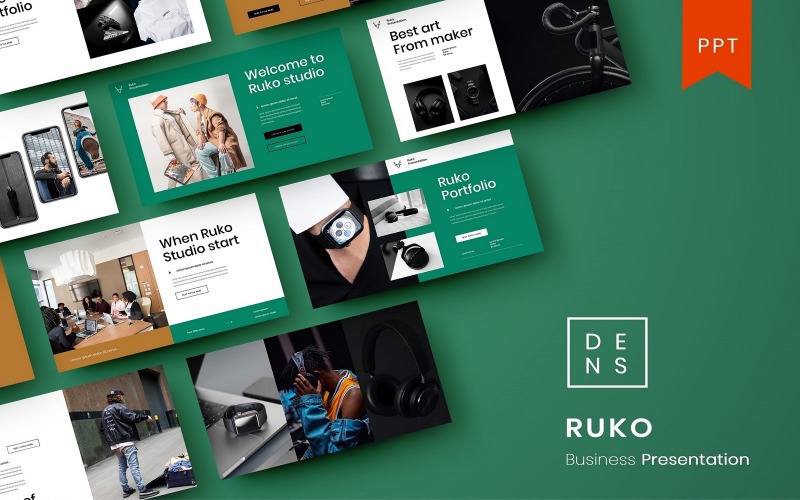 Ruko – šablona Business PowerPoint