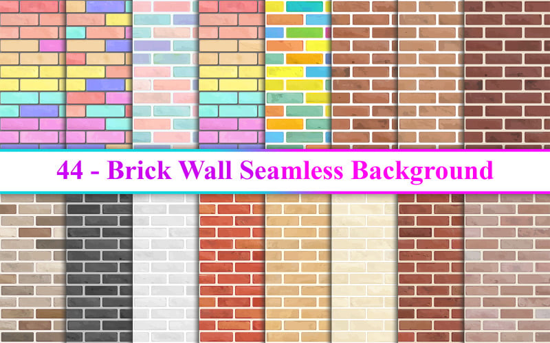 Brick Wall Seamless Background, Wall Background
