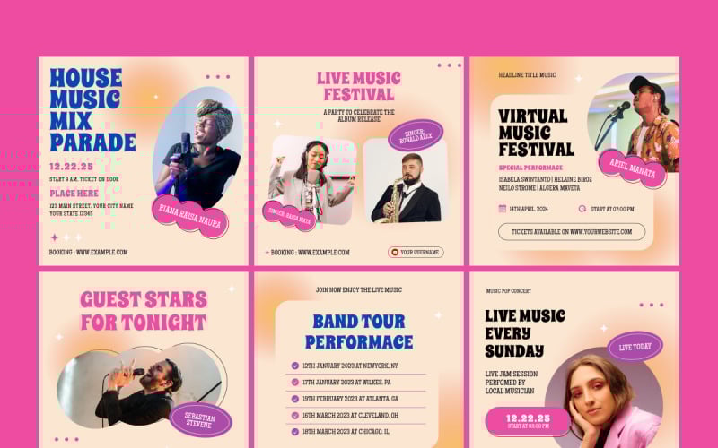 Concert Music Instagram Post Template