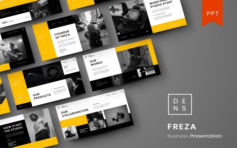 Freza - Modelo de PowerPoint de Negócios