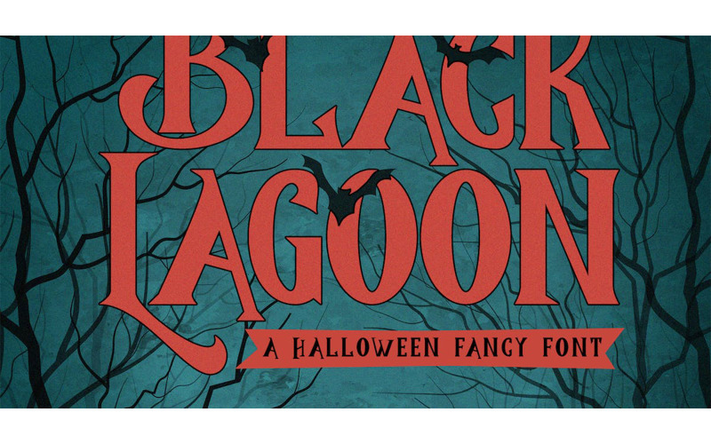 BlackLagoon Halloween Fancy Font