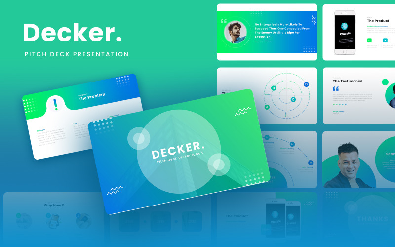 Decker - Pitch Deck Google Slides-Vorlage