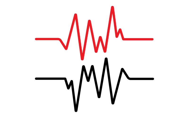 Эквалайзер Wave Music Sound Logo Symbol Vector V8