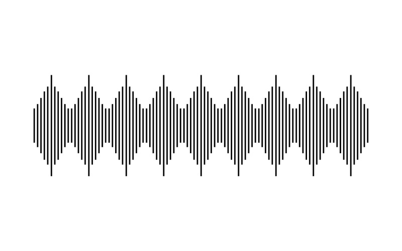 Ekvalizér Hudba Zvuk Logo Symbol Vector V12