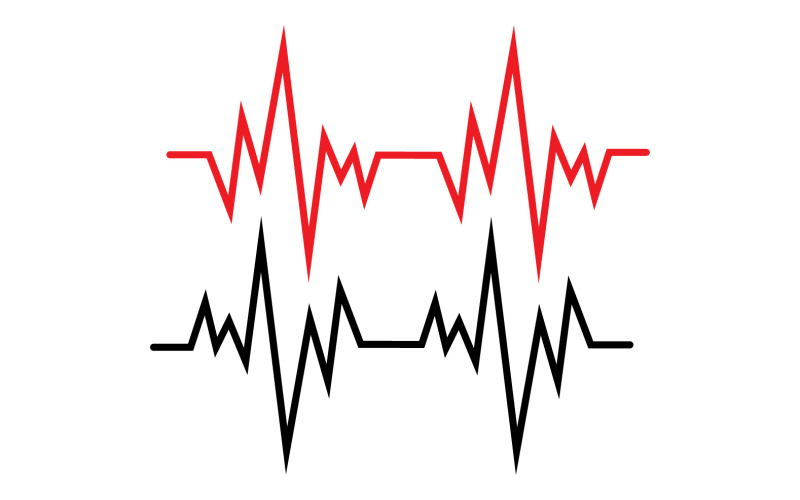 Ekvalizér Wave Hudba Zvuk Logo Symbol Vector V7