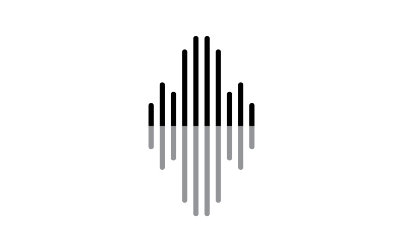 Equalizer Music Sound Logo  Symbol Vector V17