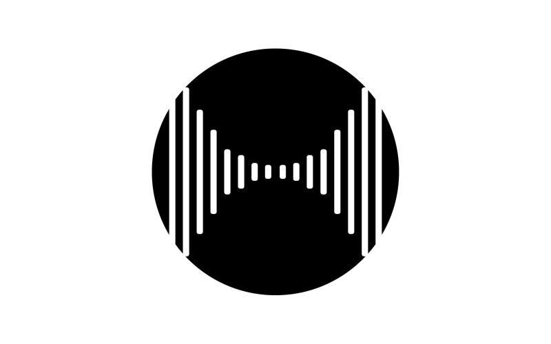 Equalizer Music Sound Logo  Symbol Vector V25