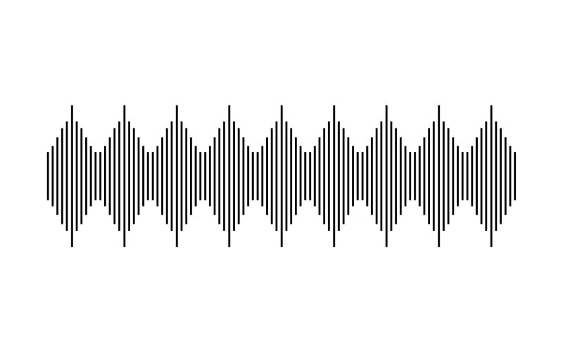 Equalizer Wave Music Sound Logo Symbol Vector V12