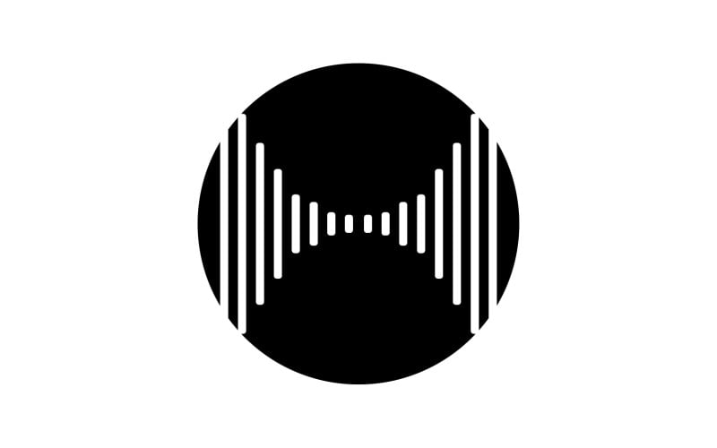 Equalizer Wave Music Sound Logo Symbol Vector V25