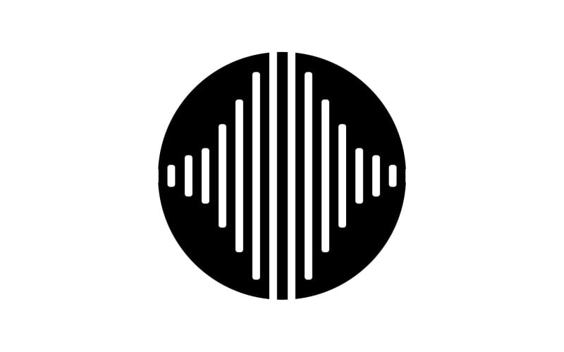Equalizer Wave Music Sound Logo Symbol Vector V26