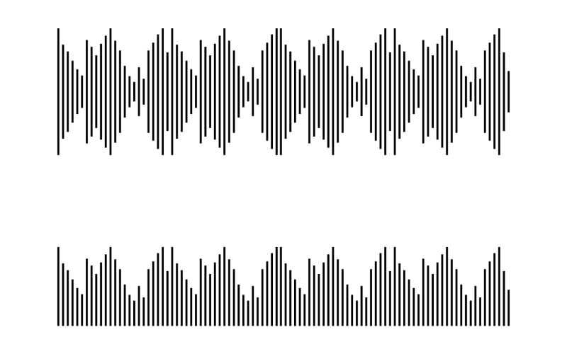 Equalizzatore Wave Music Sound Logo Symbol Vector V11