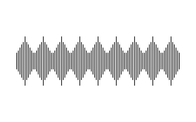 Equalizzatore Wave Music Sound Logo Symbol Vector V12