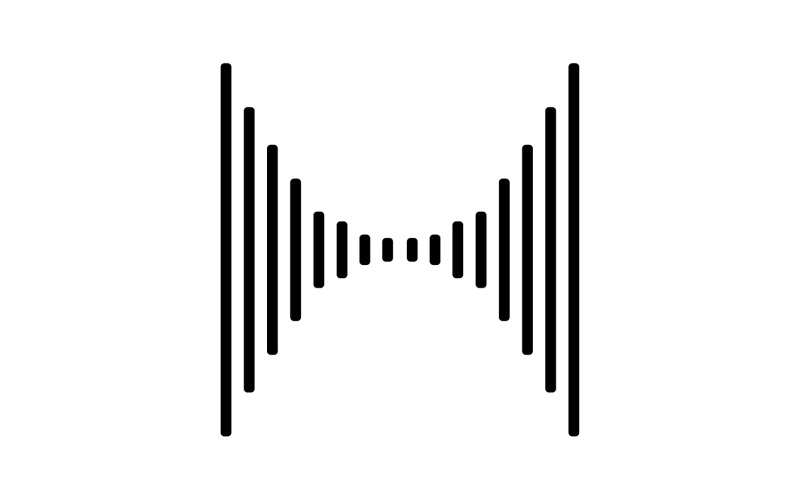 Equalizzatore Wave Music Sound Logo Symbol Vector V23