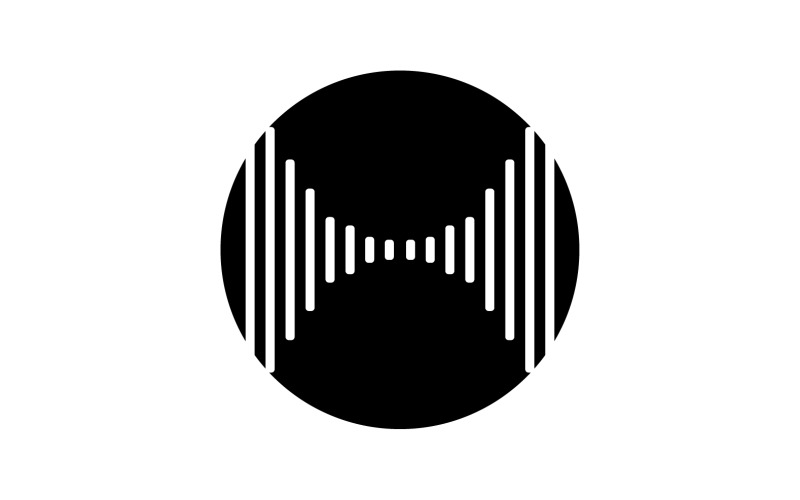 Equalizzatore Wave Music Sound Logo Symbol Vector V25