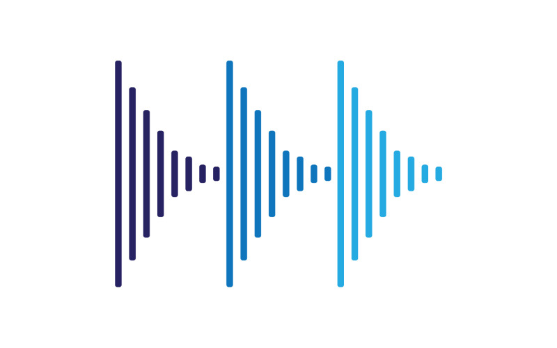 Equalizzatore Wave Music Sound Logo Symbol Vector V9