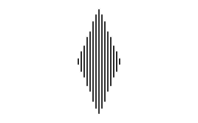 Logo vettoriale musicale icona modello equalizzatore Design Logo V13