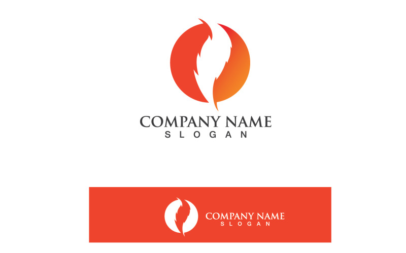 Логотип Fire Flame Ho Burn и вектор символов V13