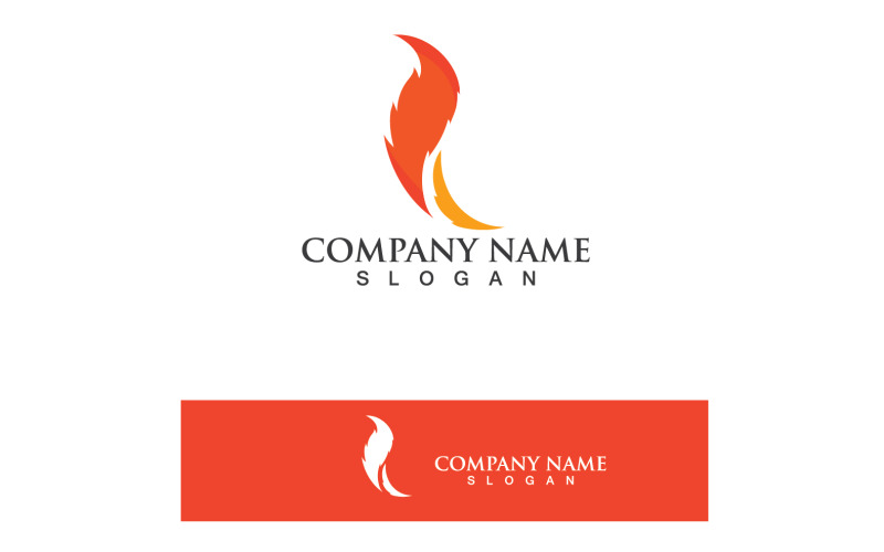 Логотип Fire Flame Ho Burn и вектор символов V3