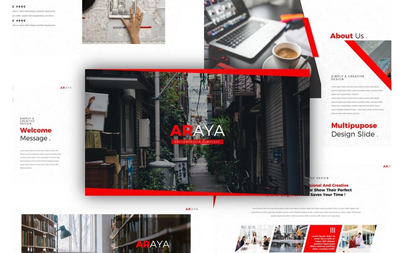 Многоцелевые шаблоны презентаций Powerpoint Araya
