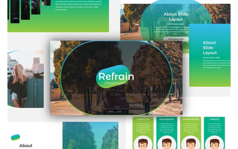 Refrain Présentation PowerPoint polyvalente