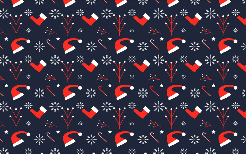 Diseño de patrón de decoración de Navidad