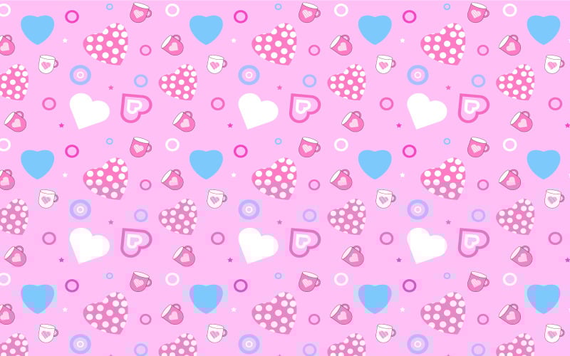 Hermoso diseño de vector de patrón de amor