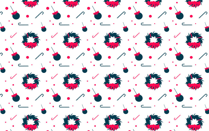 Minimal Christmas pattern decoration