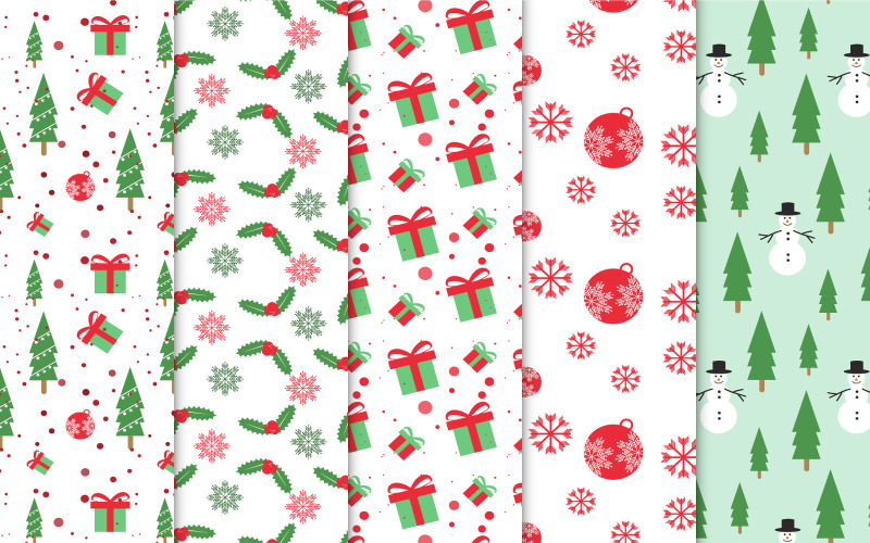 Pacote de padrão abstrato para o Natal