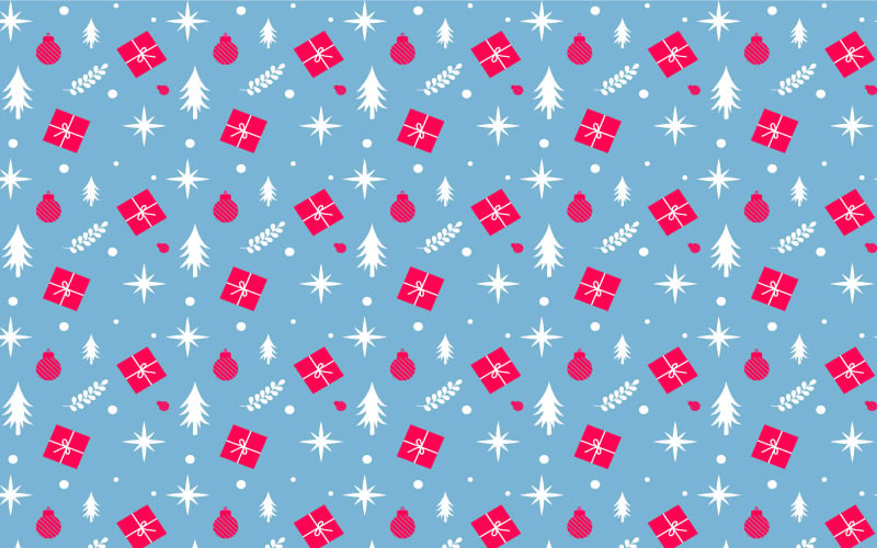 Repeating Christmas pattern template TemplateMonster