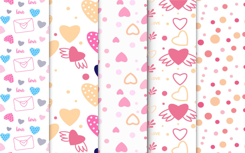 Vettore di bundle modello San Valentino senza soluzione di continuità