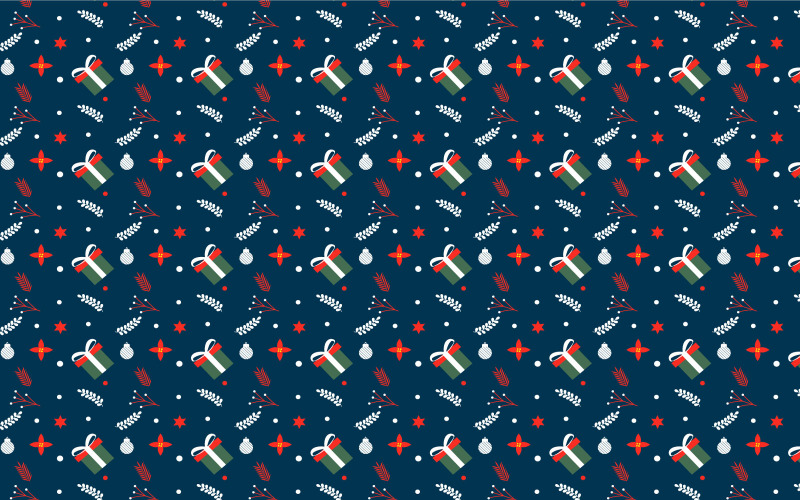Weihnachtsnahtloser Musterdesignvektor