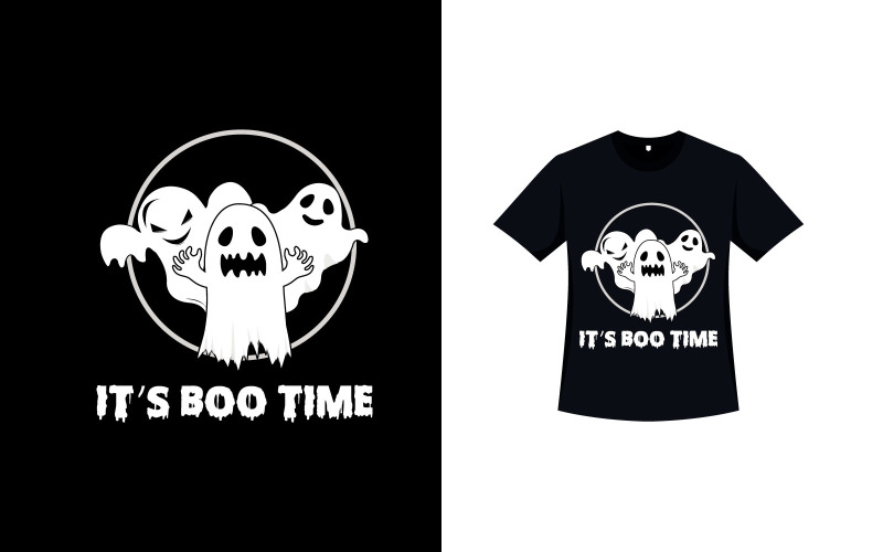 Design de camiseta de fantasma assustador para o Halloween