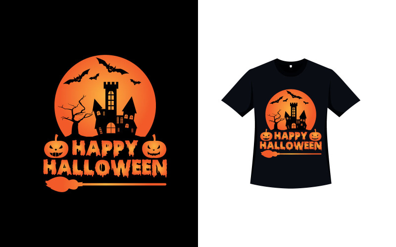 Design vetorial de camiseta elegante de Halloween