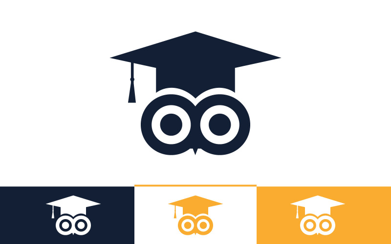 Disegno di marchio di educazione del gufo