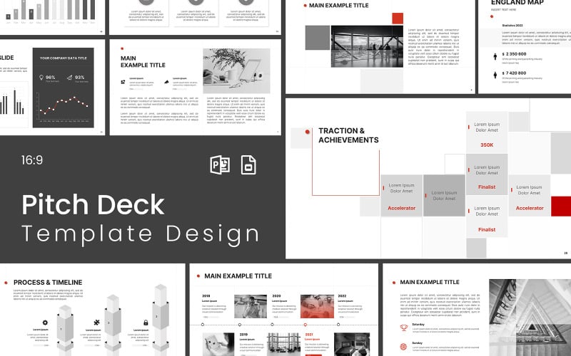 Дизайн шаблону Pitch Deck у PowerPoint