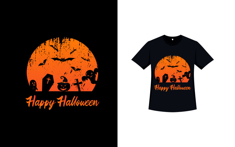Gespenstisches T-Shirt Design für Halloween