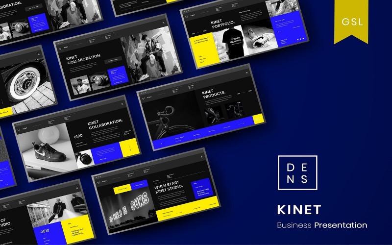 Kinet - бизнес-шаблон слайдов Google