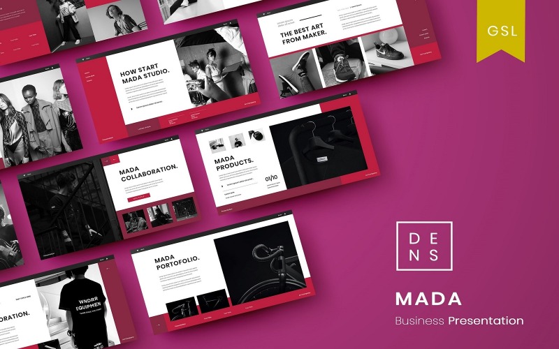 Mada - Modelo de slides do Google para negócios