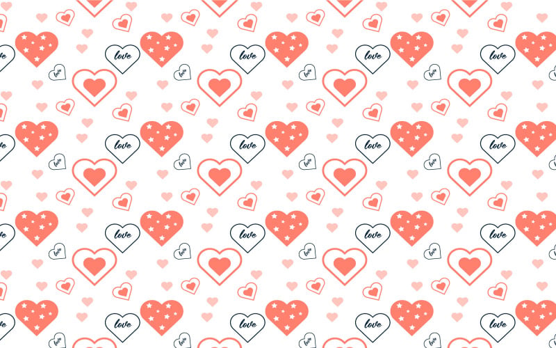 Minimal pattern decoration for valentine