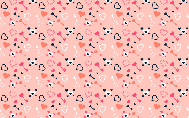 Mooie naadloze liefdespatroon vector