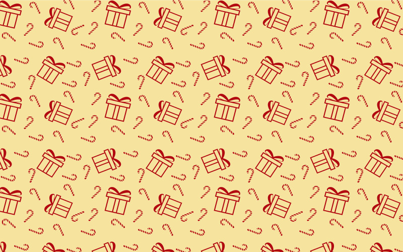 Motif de Noël sur fond doré