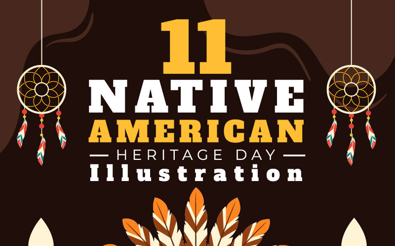 11 illustration av Native American Heritage Day