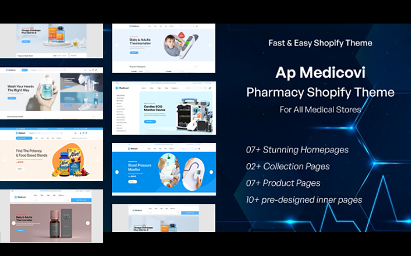TM Medicovi - Shopify-Thema für Apotheken