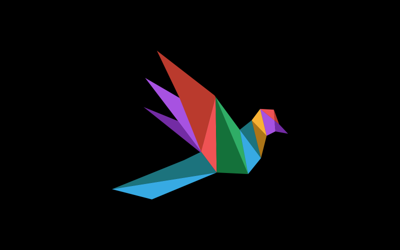 Bunte Vogel-Logo-Vorlage